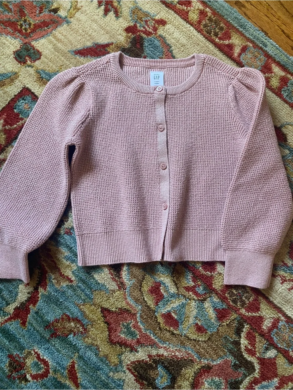 GAP Girls Light Pink Button-Up Knit Cardigan - NWOT - 4T